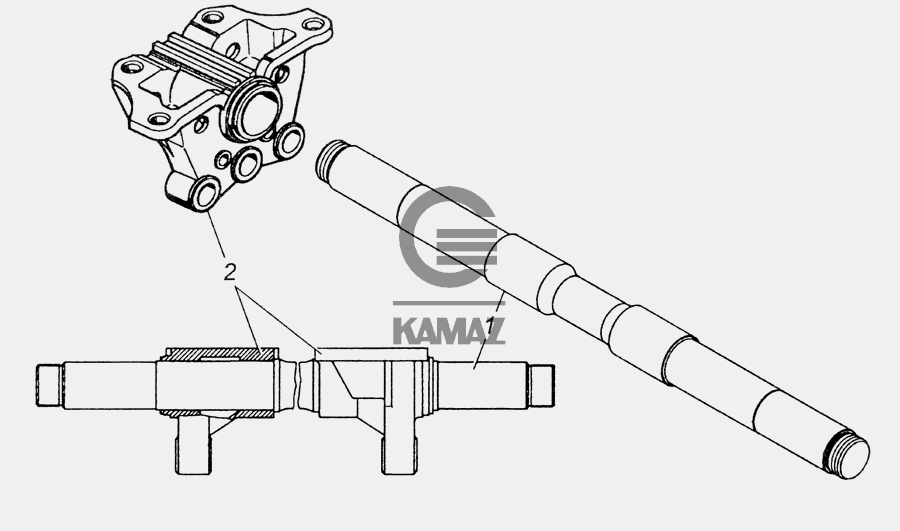 Ось балансиров камаз 65115 схема