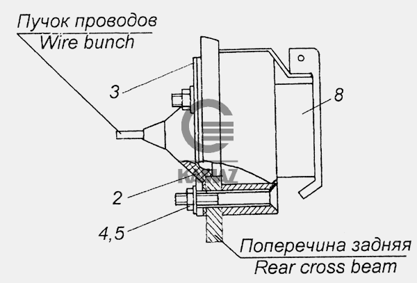 Розетка абс камаз 5490