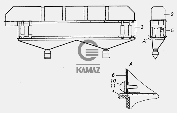 Воздухоочиститель мультициклонный камаз