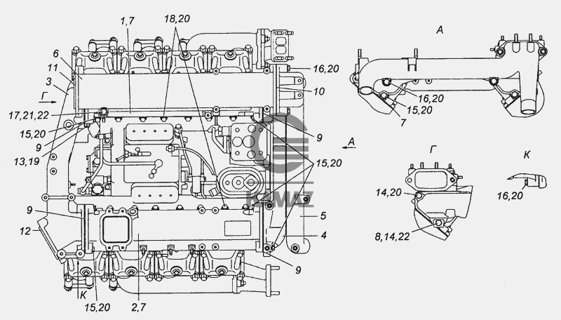 Чертеж камаз 43501