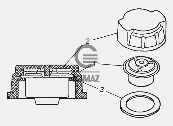 Пробка расширительного бачка камаз