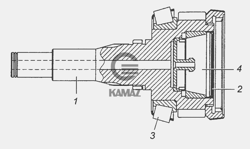 Вал первичный камаз 154