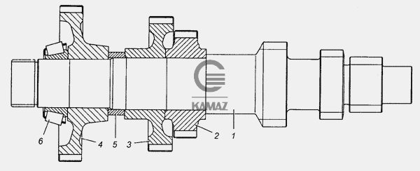 Вал коробки передач камаз