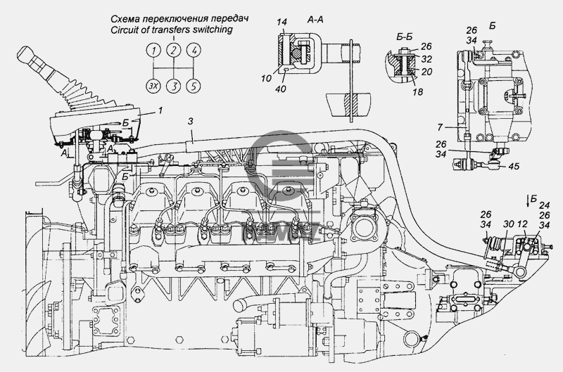 Камаз 43501 как снять ручку кпп