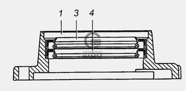 Крышка заднего подшипника камаз