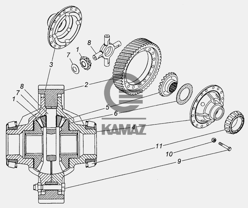 Шестерня блокировки дифференциала камаз