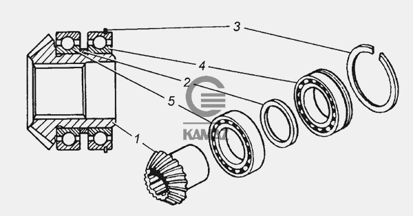 Задний редуктор камаз 4308 схема