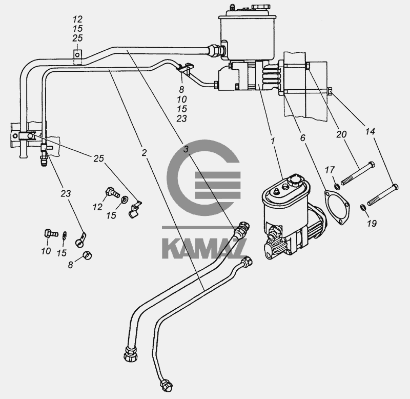 Камаз 6520 насос алтай подключение