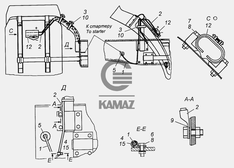 Схема предохранителей камаз 43114