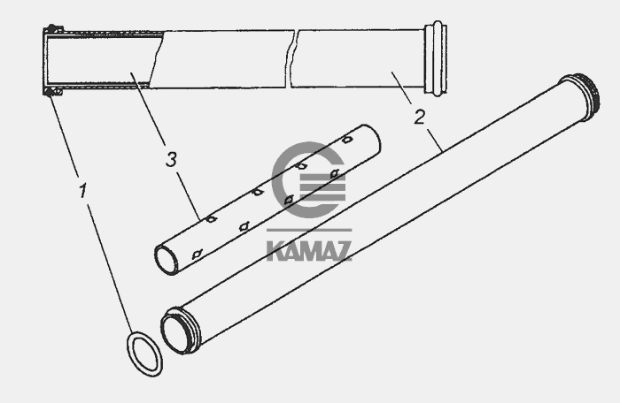 Трубка сапуна камаз 740