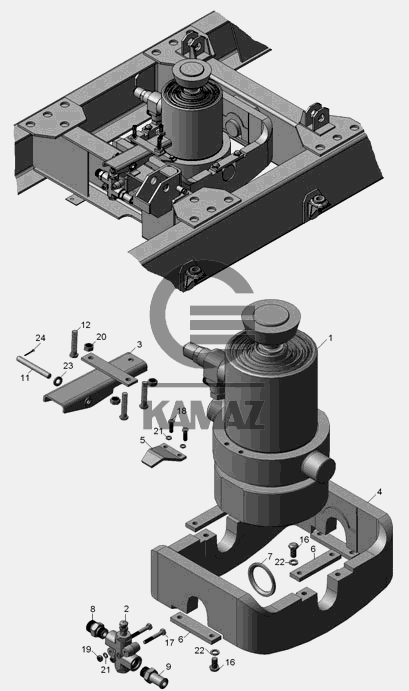 Надрамник камаз 45142