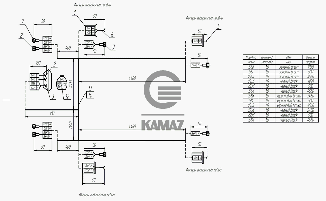 Пучок проводов камаз