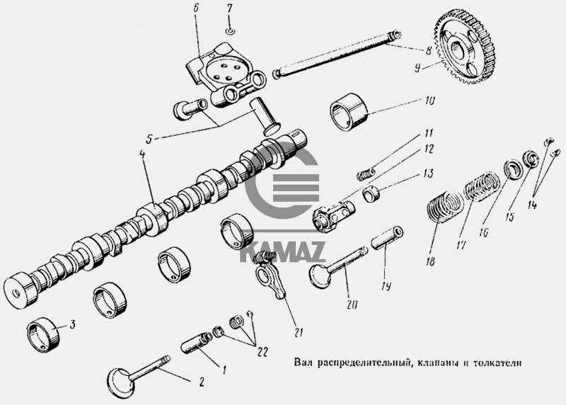 Вал распределительный камаз