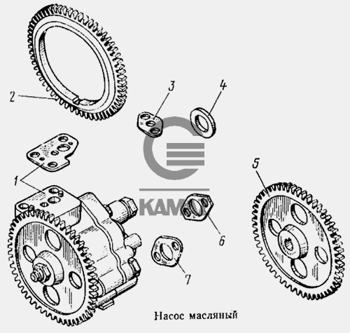 Различие масляных насосов камаз