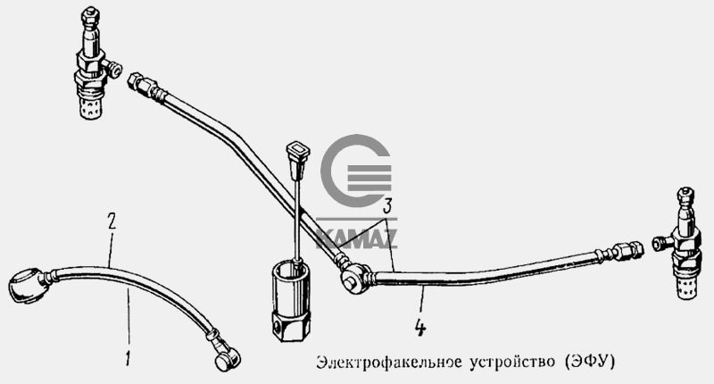 Электрофакельное устройство камаз