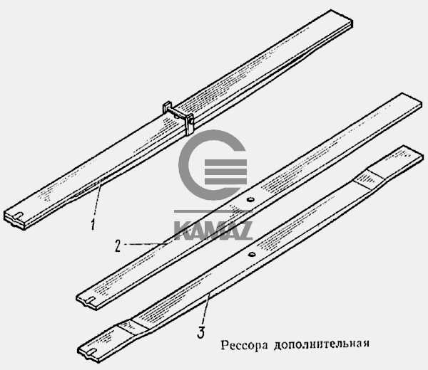 Рессора дополнительная маз