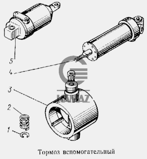 Электромагнитный клапан отключения вспомогательного тормоза камаз