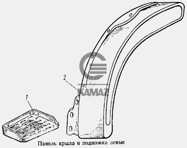 Панель подножки камаз
