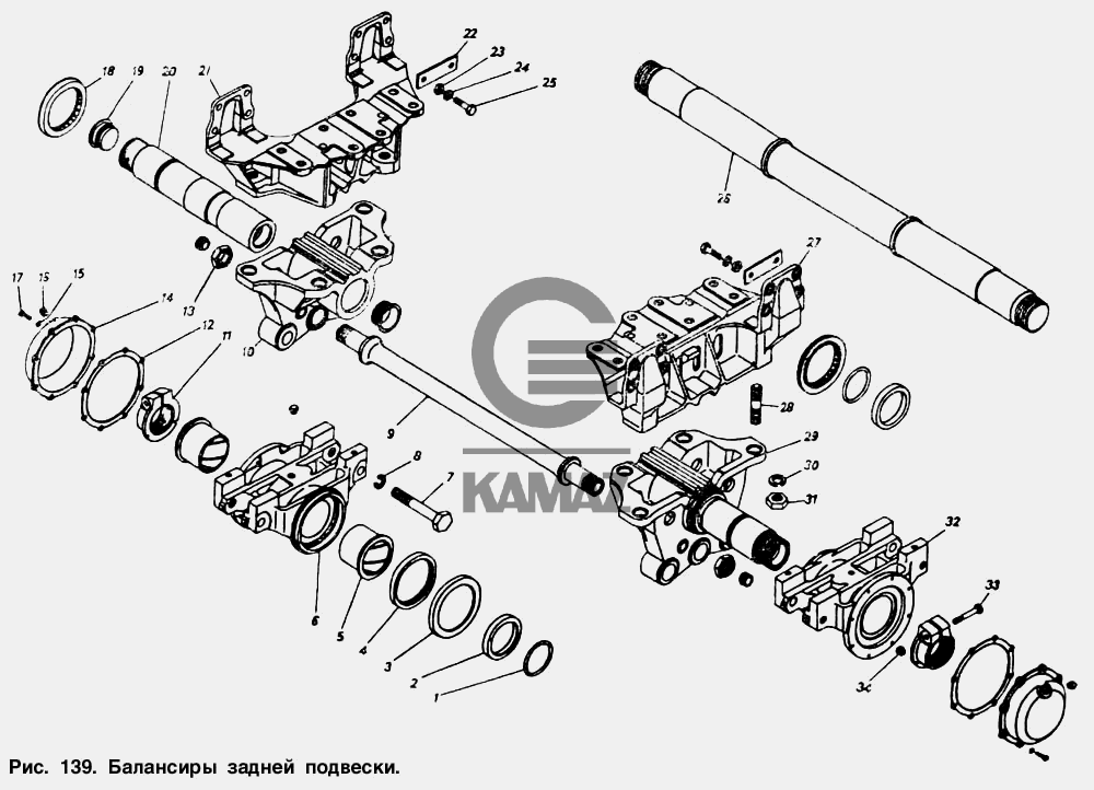 Схема подвески камаз