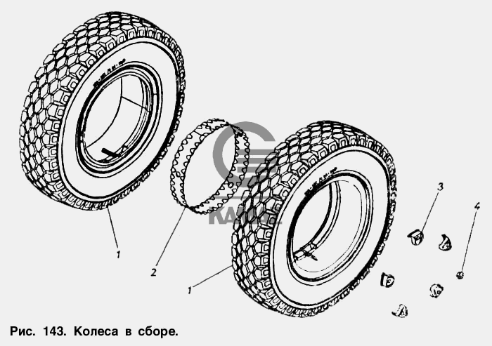 Строение колеса камаза