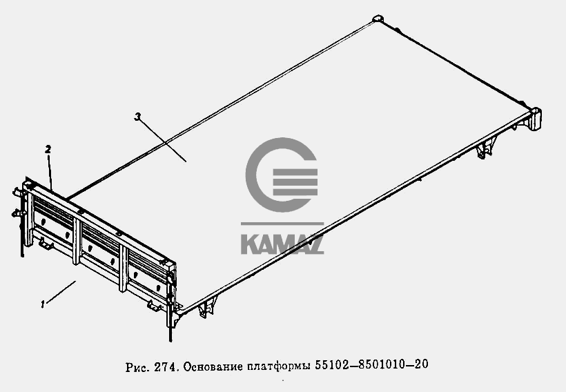 Основание платформы камаз