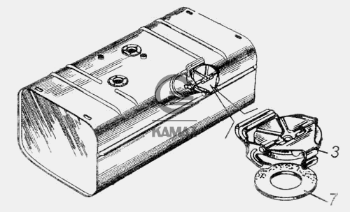 Пробка топливного бака камаз