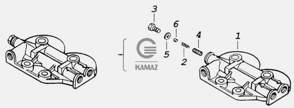 Крышка для автомобиля КАМАЗ 43118, 6 дет.