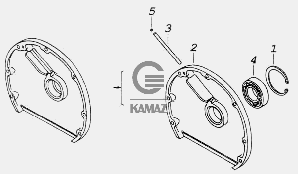 Подшипник гидромуфты камаз 5320