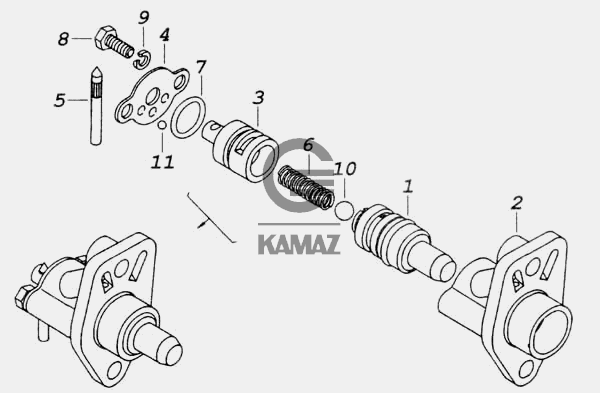 Включатель вентилятора камаз