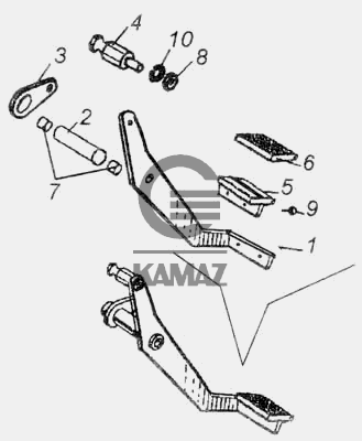 Мягкая педаль сцепления камаз