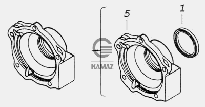 Крышка заднего подшипника камаз