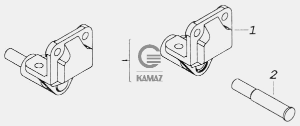 Кронштейн стабилизатора камаз