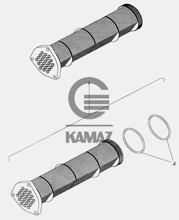 Сердцевина теплообменника камаз