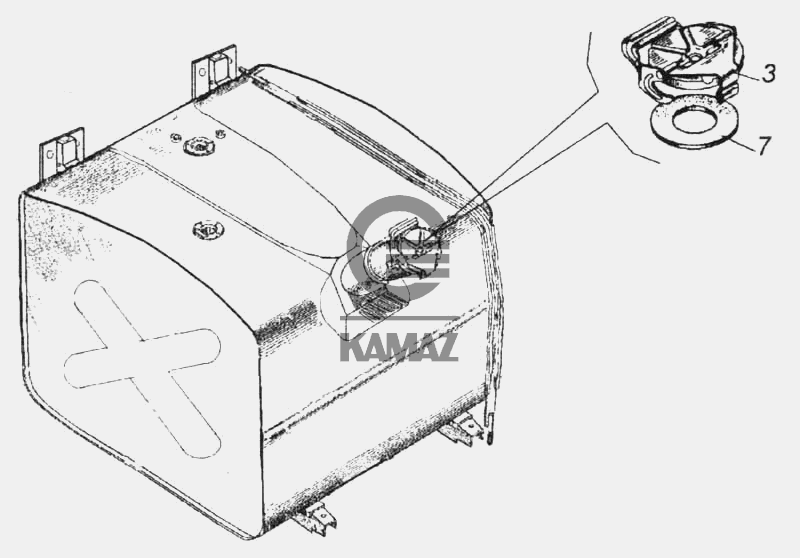 Пробка топливного бака камаз