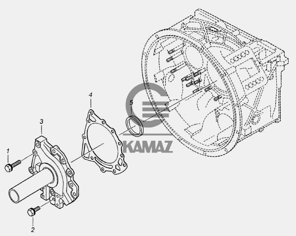 Крышка первичного вала камаз