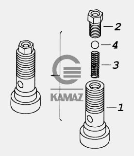 Клапан форсунки охлаждения поршня