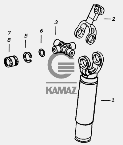 Шарнир рулевой колонки камаз