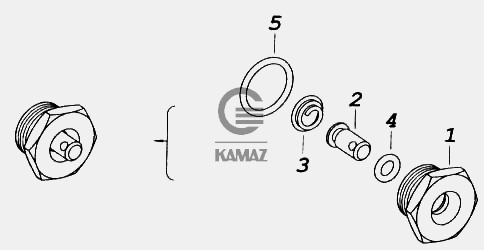 Кран слива конденсата камаз