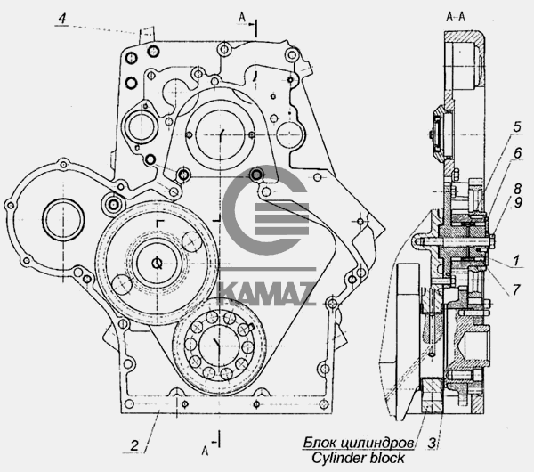 Картер главной передачи камаз