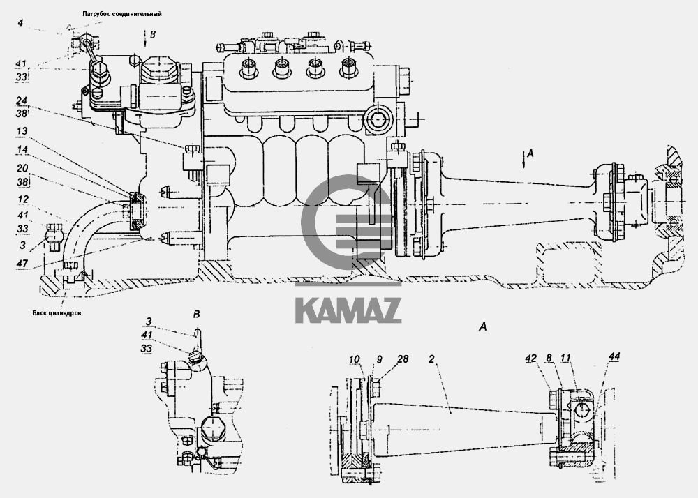 Схема привода тнвд камаз евро 4