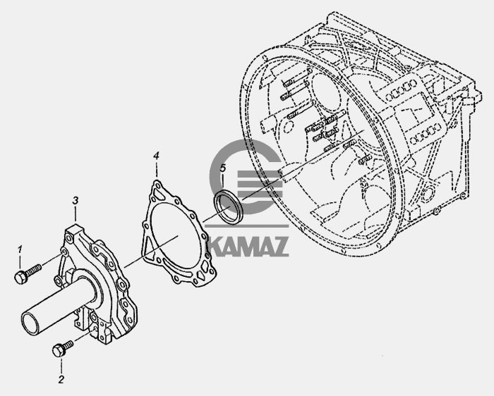 Крышка первичного вала камаз