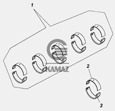 Толщина вкладышей камаз