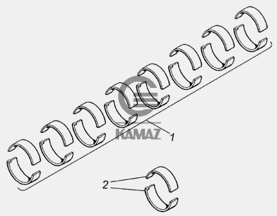 Комплект вкладышей камаз