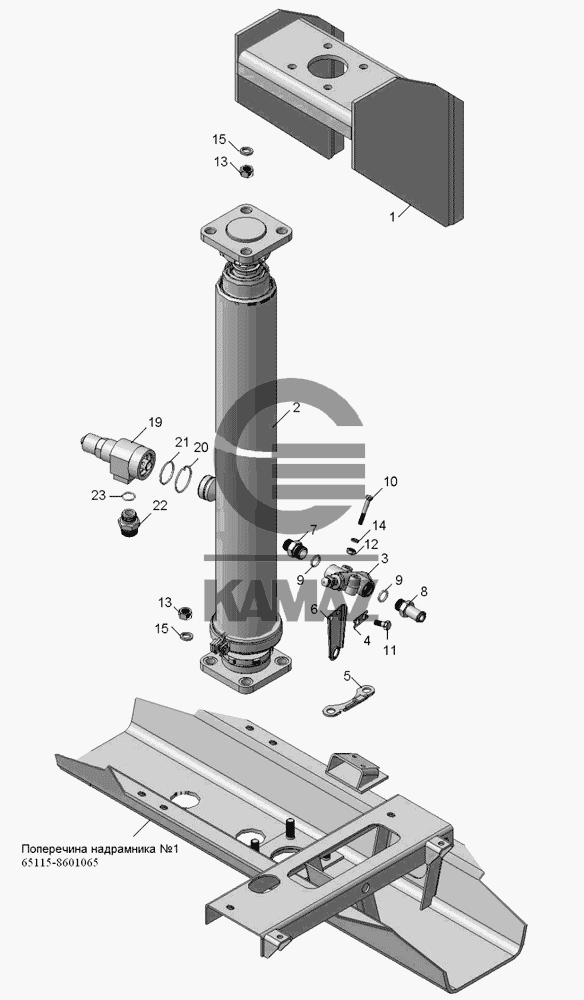 кулиса камаз 65115 схема