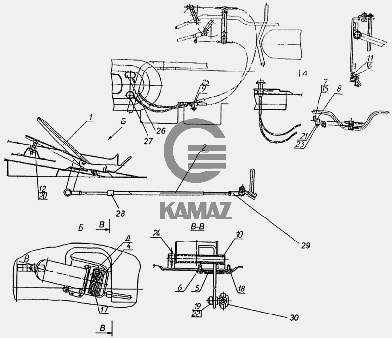 Педаль газа камаз схема