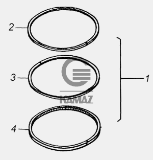 Комплект колец на камаз