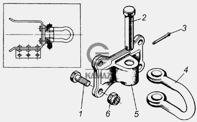 Проушина буксирная камаз