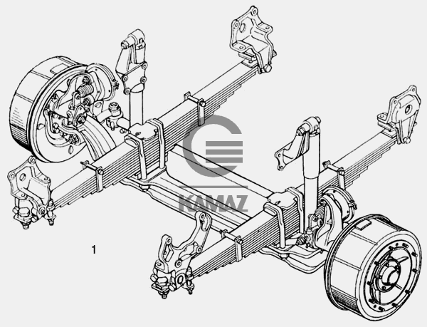 Передняя подвеска камаз 65115