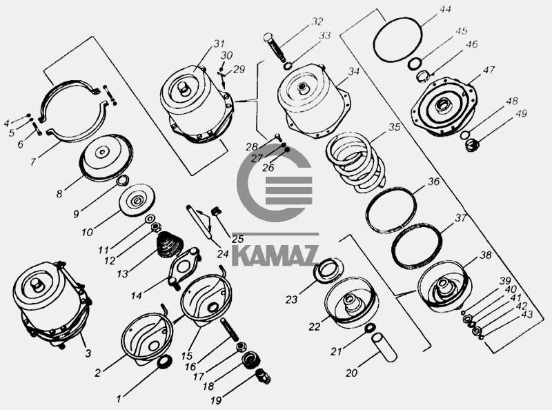 Тормозная камера камаз 65115