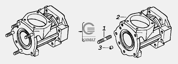 Угловой редуктор камаз схема